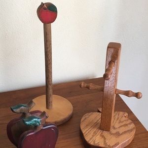 Apple themed vintage kitchen items - 3 items